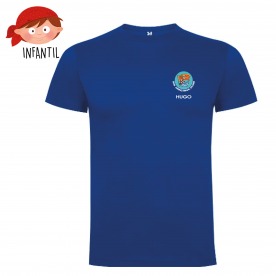 CAMISETA INFANTIL BLAS GÁMEZ AZUL ROYAL +NOMBRE