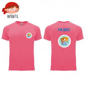 CAMISETA ROSA INFANTIL BLAS GÁMEZ +NOMBRE