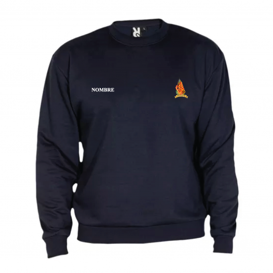 SUDADERA SIN CAPUCHA ADULTO UNISEX GARCÍA BRUSTENGA AZUL MARINO + NOMBRE
