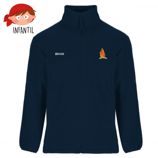 POLAR INTANTIL GARCÍA BRUSTENGA AZUL MARINO + NOMBRE