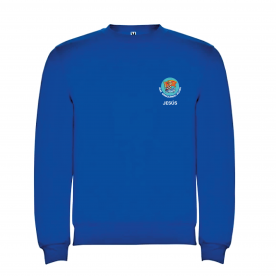 SUDADERA SIN CAPUCHA ADULTO UNISEX BLAS GÁMEZ ROYAL + NOMBRE