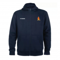 SUDADERA CON CAPUCHA Y CREMALLERA ADULTO UNISEX GARCÍA BRUSTENGA AZUL MARINO + NOMBRE