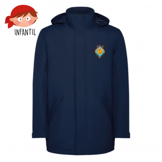 PARKA INFANTIL MONTEOLIVETE AZUL MARINO + NOMBRE