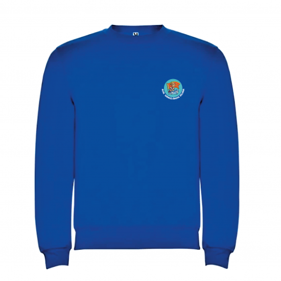 SUDADERA SIN CAPUCHA ADULTO UNISEX BLAS GÁMEZ ROYAL + NOMBRE